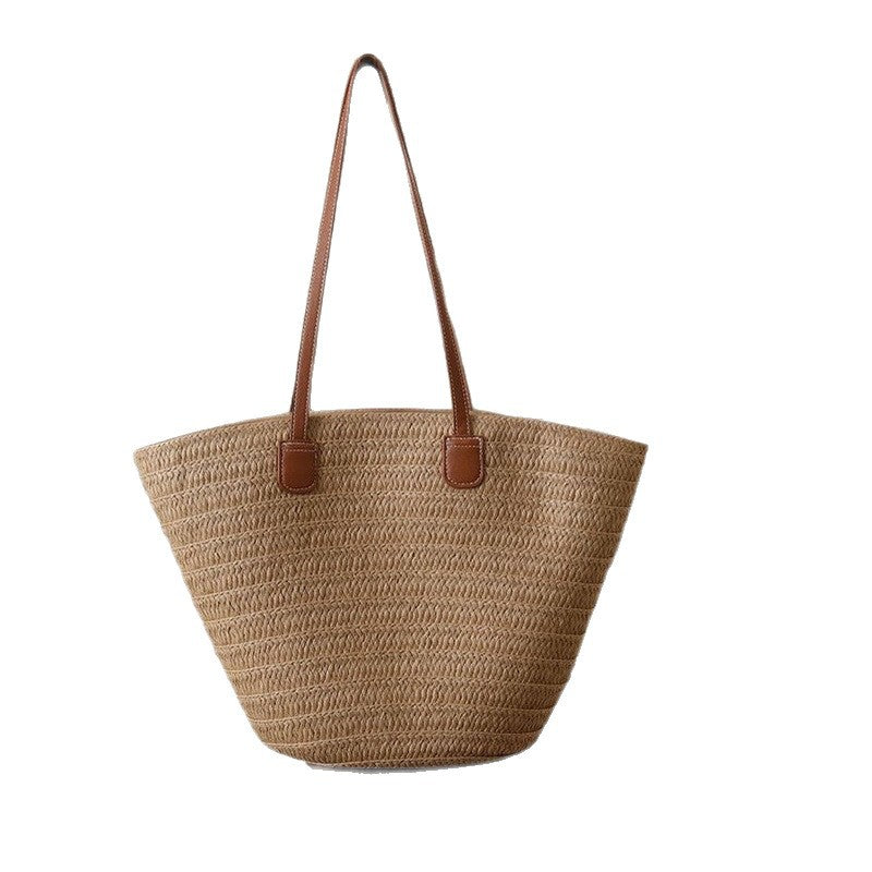 Customized Fashionable Hand-Woven Bags, Straw Bags, Beach Vacation Bags, Shoulder Bags, Tote Bags, Wide Braided Bags, Cross-Body Bags